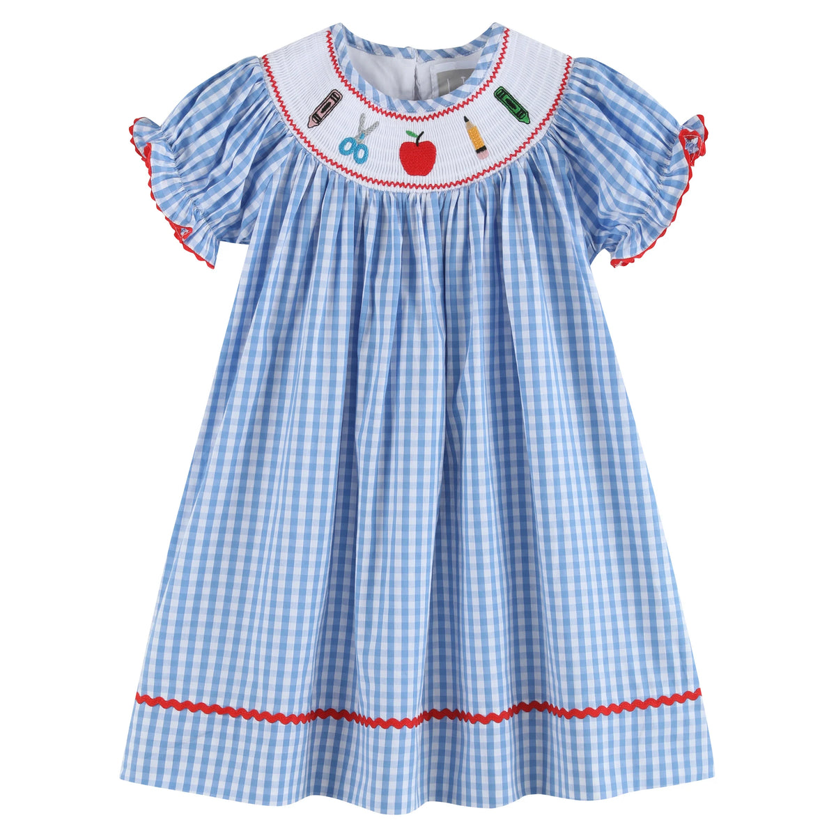 Blue Gingham School Dress