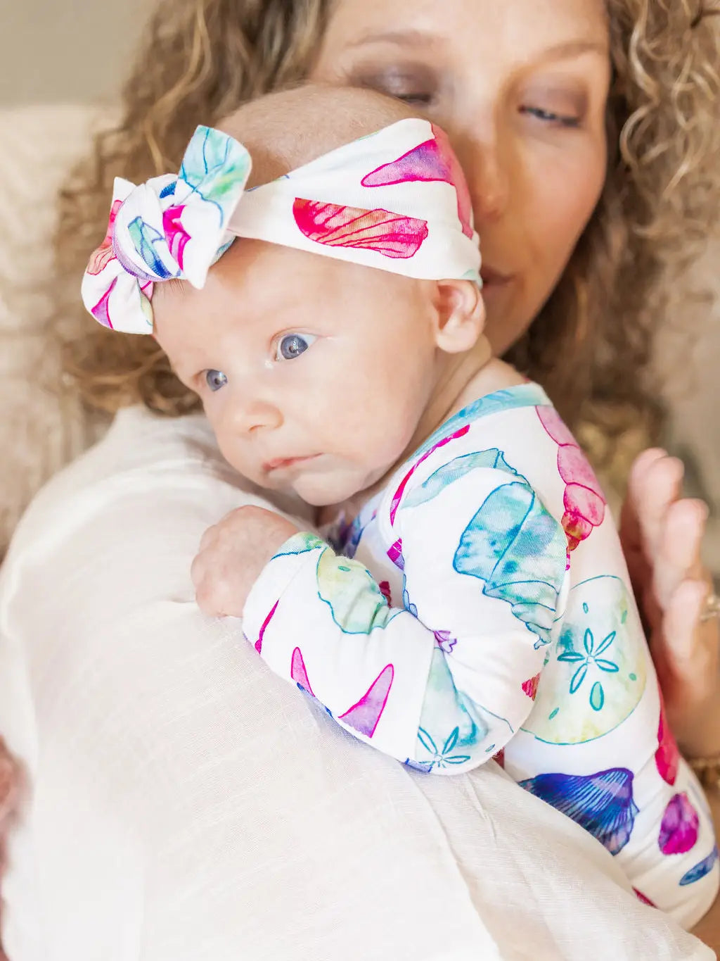 Seashell Knotted Gown Set