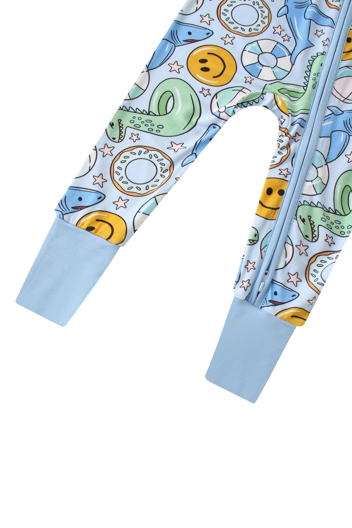 Posh TOT Pool Floats Bamboo Baby Convertible Zippy Romper: 0-3M