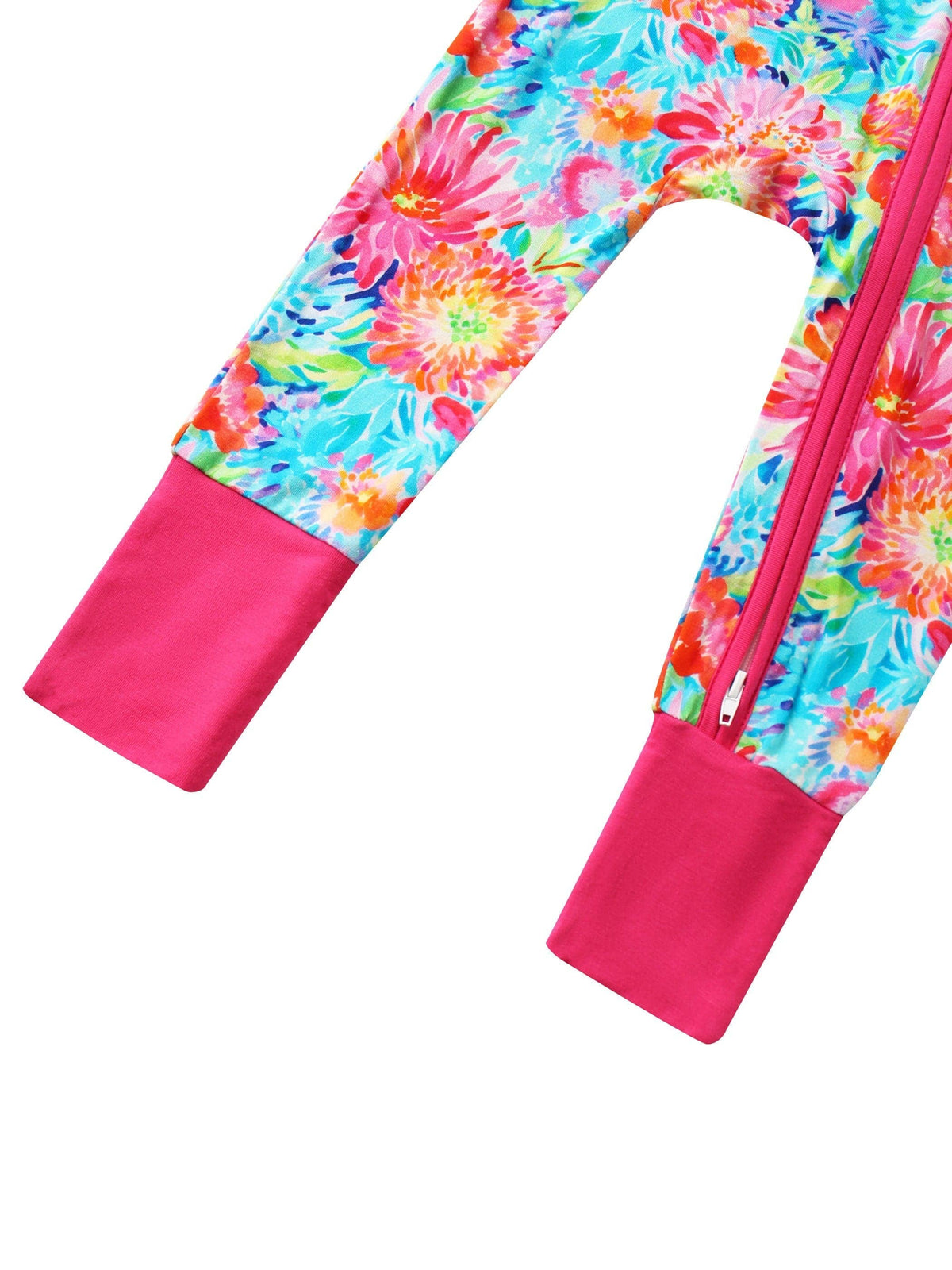Posh TOT Coral Garden Bamboo Baby Convertible Zippy Romper: 18-24M