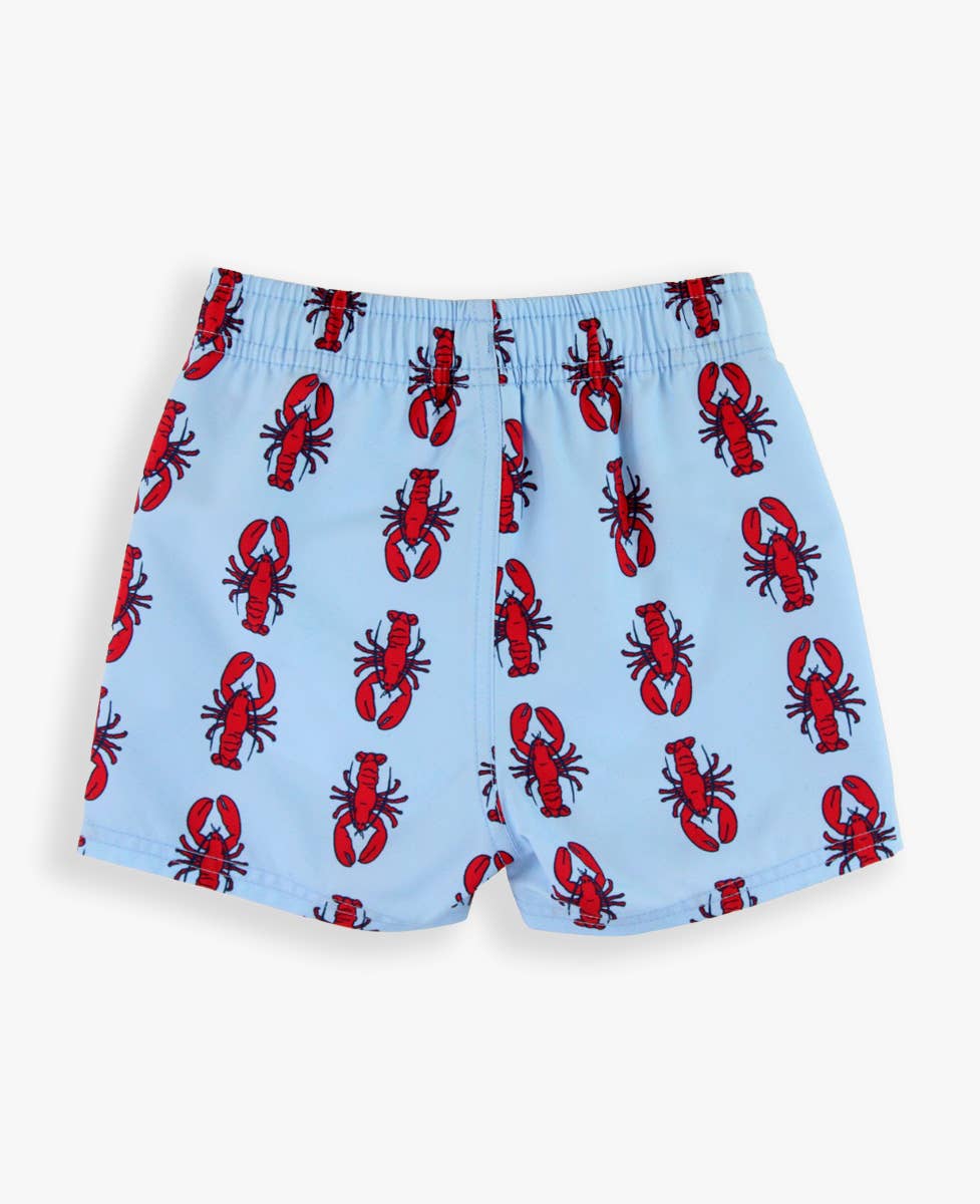 Boys My Little Lobster Swim Trunks: Blue / 4T