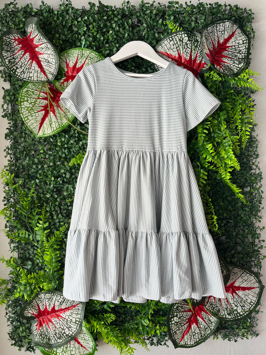Timeless Striped Twirl Dress: 7 years old