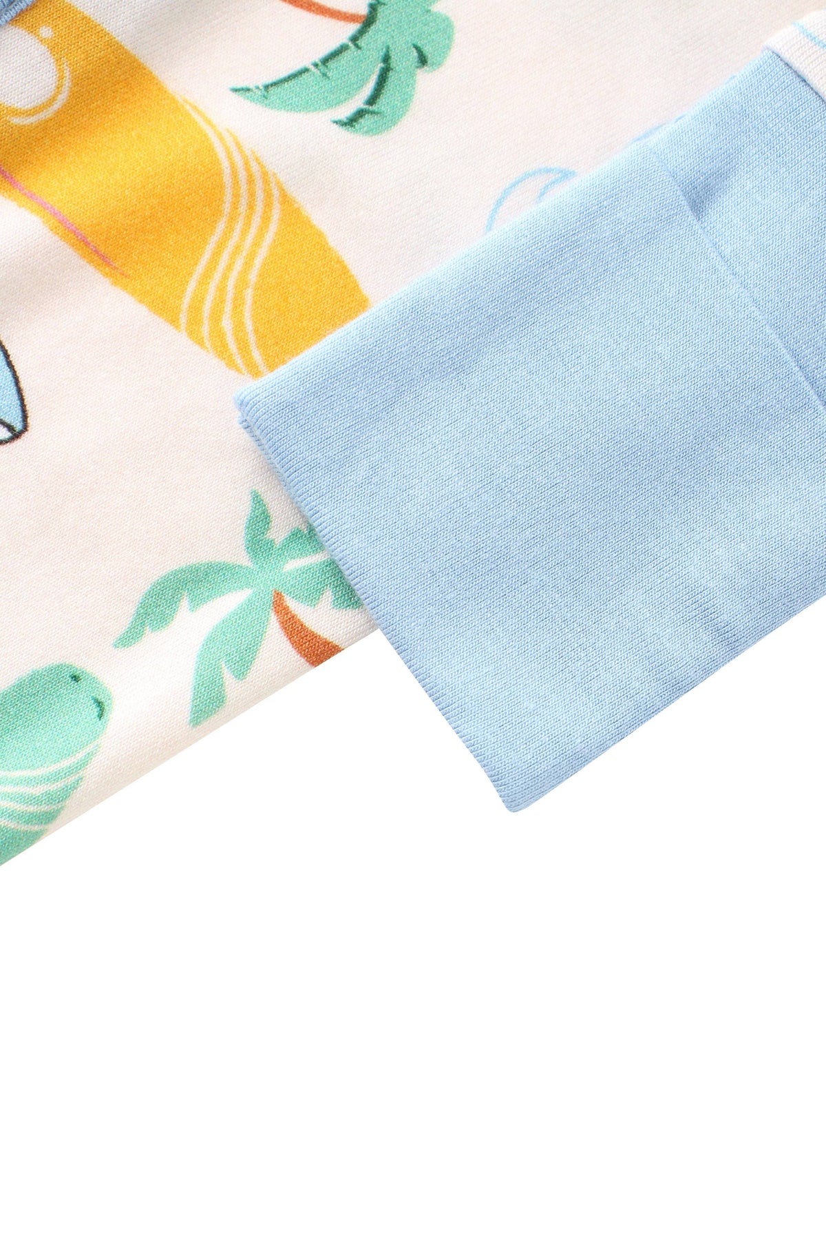 Posh TOT Surf's Up Bamboo Baby Convertible Zippy Romper: 12-18M