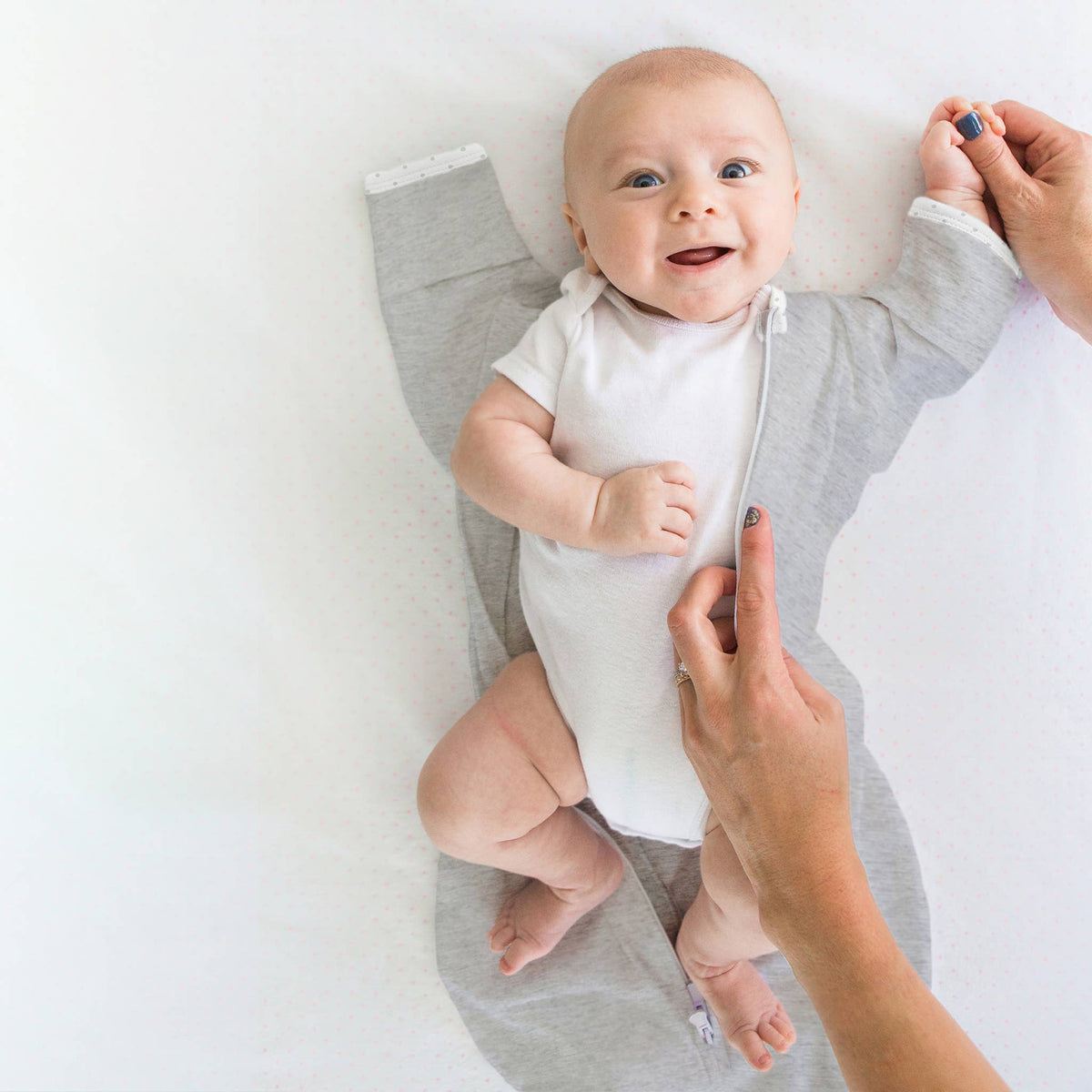 Transitional Swaddle Sack, Heathered Oatmeal