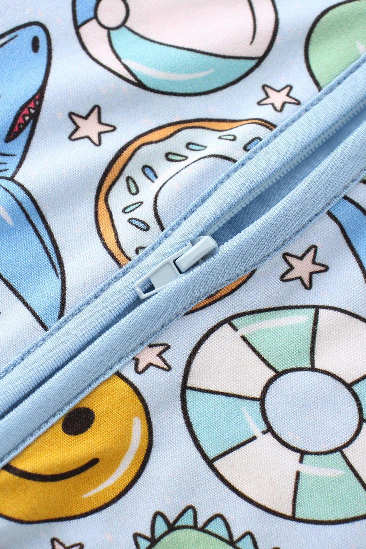 Posh TOT Pool Floats Bamboo Baby Convertible Zippy Romper: 6-12M