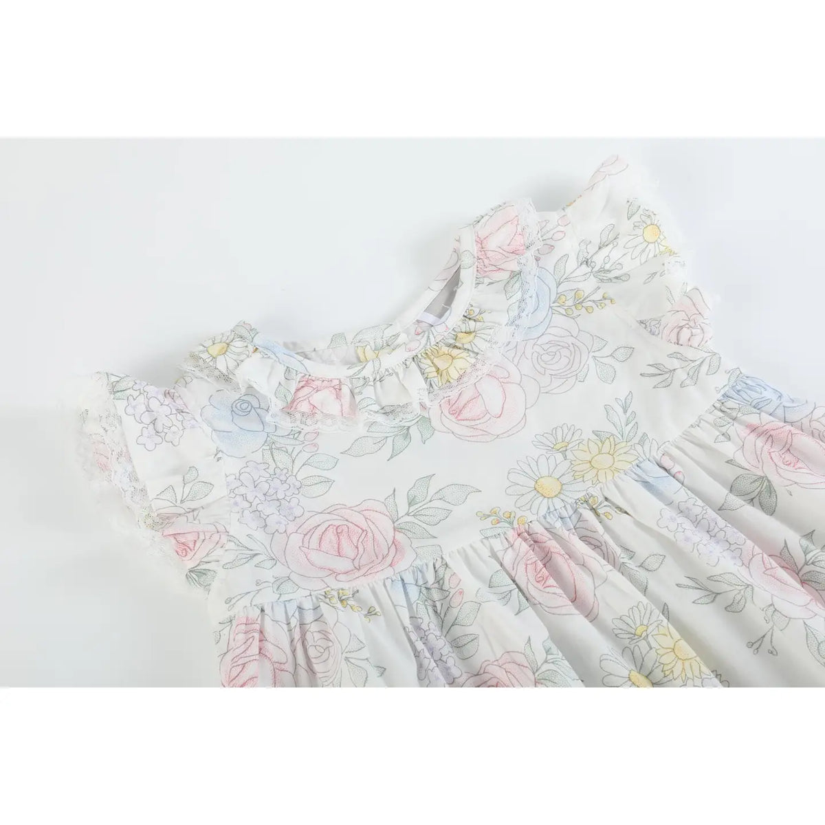 Bouquet Floral Ruffle Dress