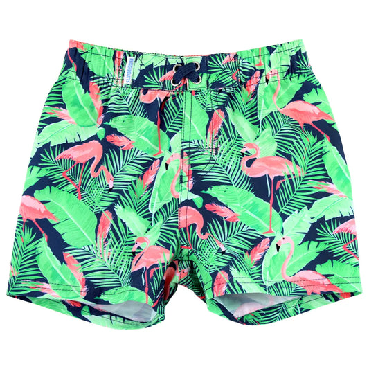 Boys Flamingo Frenzy Swim Trunks