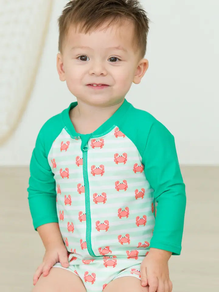 Crabby Cove One Piece Rash Guard