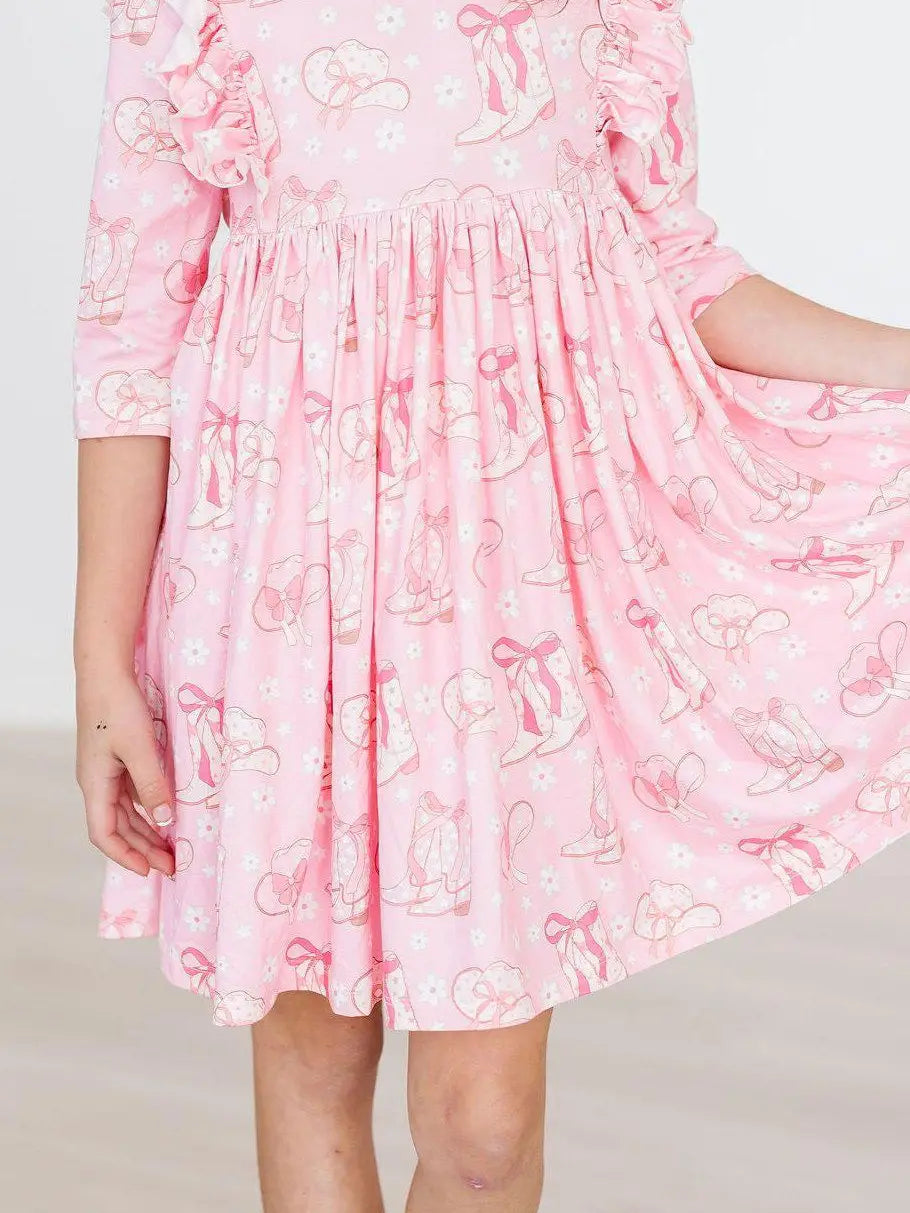 Howdy Ruffle Twirl Dress