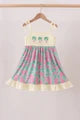 Palm Tree Embroidered Dress