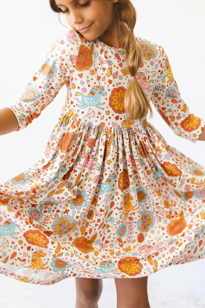 Unicorns Pocket Twirl Dress