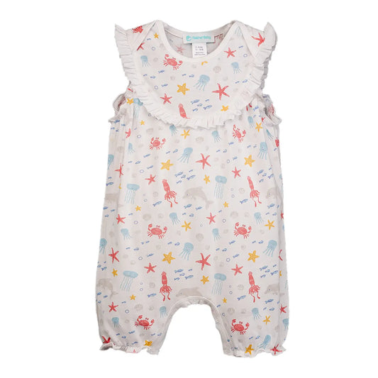 Yoke Romper - Calamari Cuddle Cove