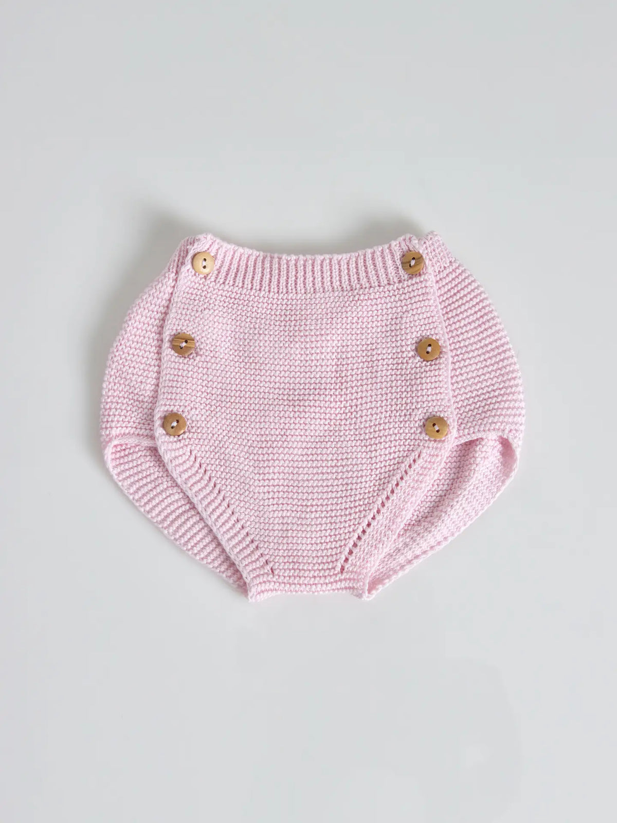 Cotton Knitting Bottoms w/ Buttons