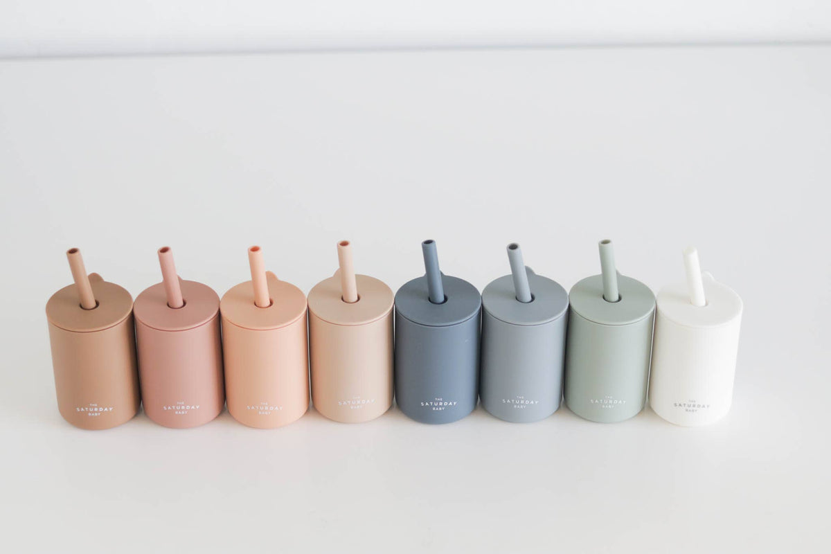 The Saturday Baby Silicone Straw Cup
