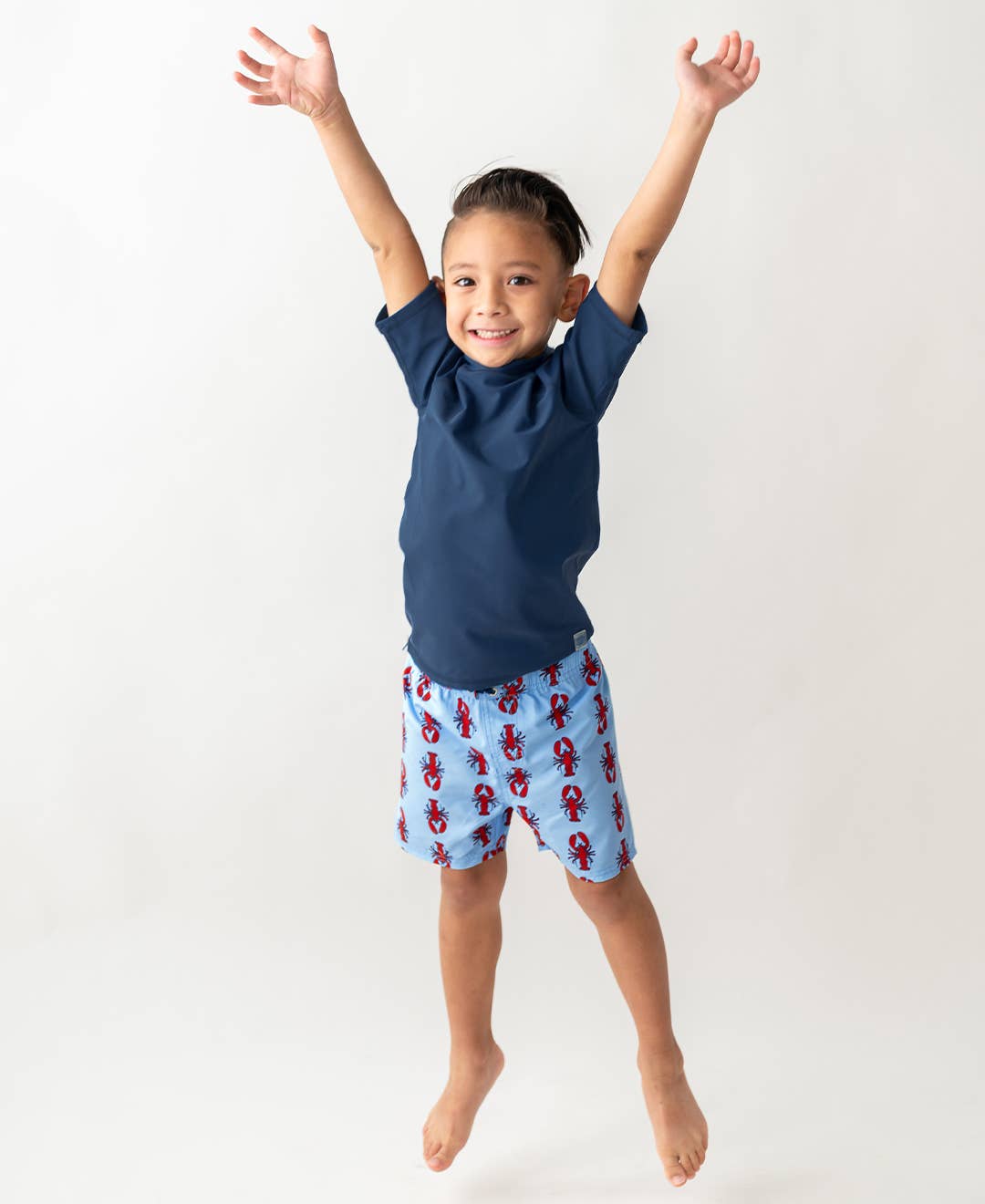 Boys My Little Lobster Swim Trunks: Blue / 4T