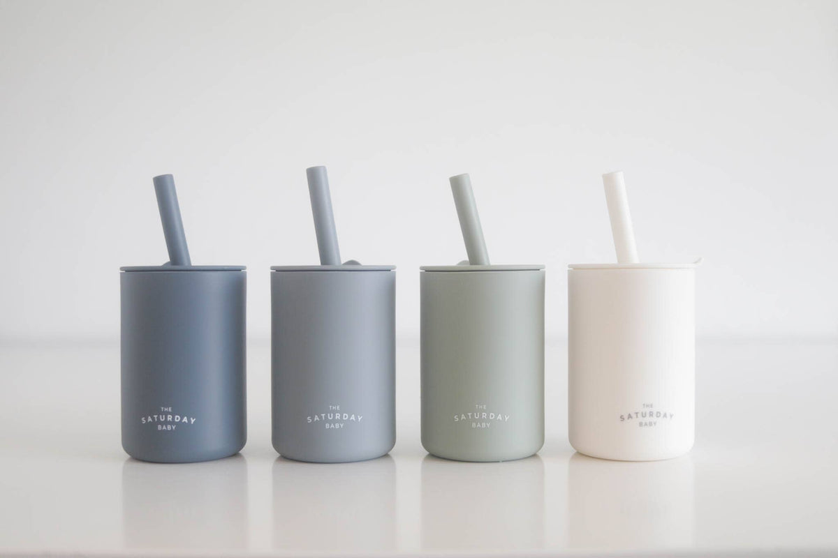 The Saturday Baby Silicone Straw Cup