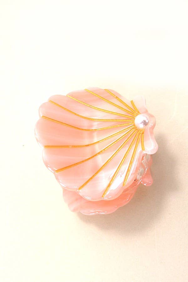 BEACH OCEAN CELLULOSE SEASHELL HAIR CLAW CLIPS | 40H782: Mint
