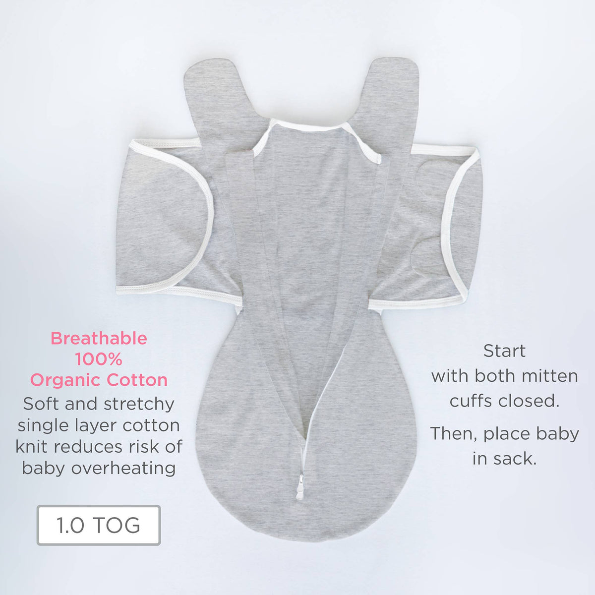 Organic Omni Swaddle Sack, Soft Jadeite