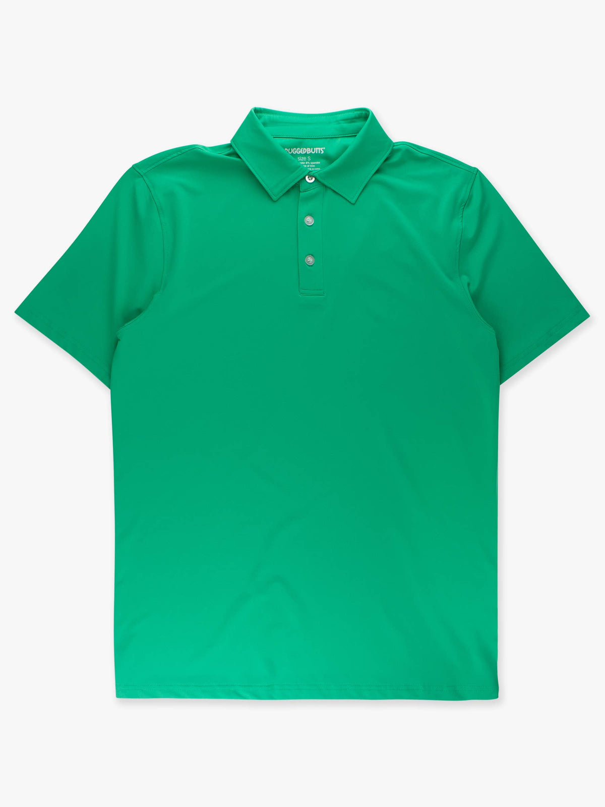 Men's Bright Green Knit Short Sleeve Performance Polo: Green / Men's XXL